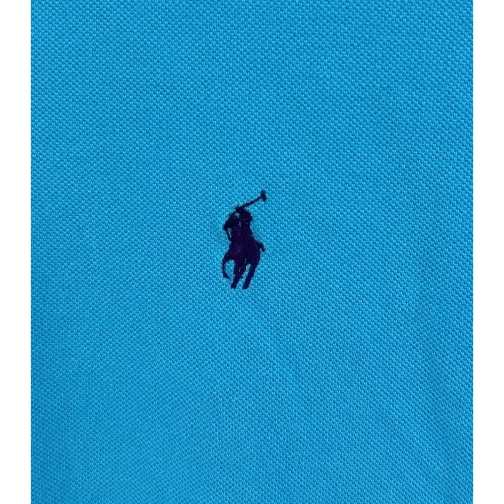 Polo Ralph Lauren Custom Fit Short Sleeve Polo Shirt Teal Men's Size 2XL